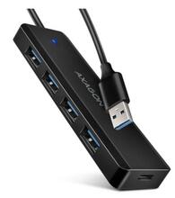 HUB Axagon HUE-C1A, 4-port USB 3.2 Gen 1, 19 cm kaabel
