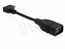 Kaabel Delock, Micro USB / USB-A, 0.11 m, must