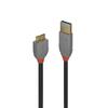 Kaabel Lindy 36765 USB 3.2 A - Micro-B, 0.5 m, must