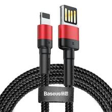 Kaabel Baseus Cafule, USB Lightning, 2.4 A, 1 m, must/punane