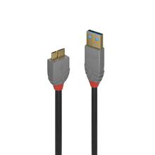 Kaabel Lindy 36765 USB 3.2 A - Micro-B, 0.5 m, must