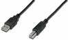 Kaabel Assmann AK-300102-010-S, USB 2.0 A male - B male, 1 m, must