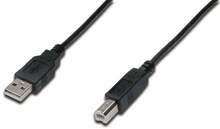 Kaabel Assmann AK-300102-010-S, USB 2.0 A male - B male, 1 m, must