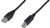 Kaabel ASSMANN Electronic AK-300102-030-S, USB 2.0 A - B, 3 m, must