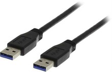 Kaabel Deltaco USB3-210S USB 3.0 A male - A male, 1 m, must