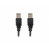 Kaabel Lanberg CA-USBA-20CU-0018-BK, USB-A M/M 2.0, 1.8 m, must
