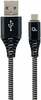 Kaabel Gembird CC-USB2B-AMmBM-1M-BW, USB 2.0, Micro USB, 1 m, must/valge