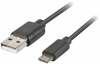 Kaabel Lanberg CA-USBM-20CU-0010-BK, USB 2.0 Micro-B, 1 m, must