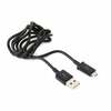 Kaabel Platinet PUC1MBB, microUSB, 1 m, must
