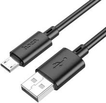Kaabel Hoco X88 USB A - Micro USB, 2.4 A, 1 m, must