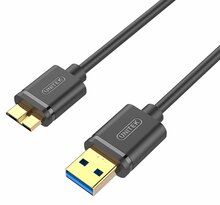 Kaabel Unitek Y-C461GBK, Micro USB, 1 m, must