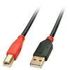Kaabel Lindy 42762 USB 2.0 A male to USB 2.0 B male, 15 m, must