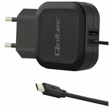 Adapter Qoltec 50189, Micro USB/USB Type A, 17 W, must