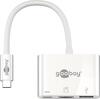 Goobay USB-C to HDMI/USB-C/USB-A 3.0 mitme pordiga adapter valge 62104