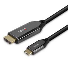 Kaabel Lindy USB-C to HDMI 43368, 2 m, must