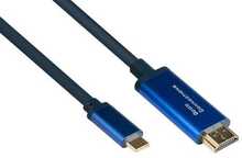 Adapter Alcasa 4520-CSF030B USB-C to HDMI A, 3 m, sinine