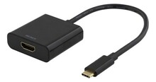 Adapter Deltaco USB-C to HDMI USBC-HDMI8, 0.2 m, must