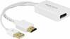 Adapter Delock HDMI-A mees DisplayPort emane, valge