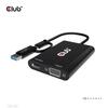 Adapter Club 3D CSV-1611 USB Gen1 Type-C/-A kuni topelt HDMI (4K/30Hz) / VGA (1080/60Hz) must