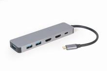 Adapter Gembird A-CM-COMBO3-03 USB-C 3in1, hall