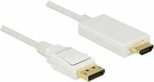 Adapter Delock 83818 Displayport to HDMI, 2 m, valge
