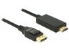 Adapterkaabel Delock Displayport 1.2 - HDMI-A 85316DP/HDMI-A, 1 m, must