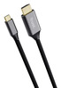 Kaabel Trust Calyx USB-C Male to HDMI Male 25630, 2 m, must, hõbe