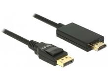 Adapterkaabel Delock Displayport 1.2 - HDMI-A 85316DP/HDMI-A, 1 m, must