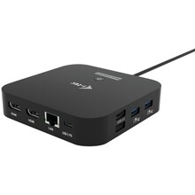 Dokkimisjaam I-tec USB-C Dual HDMI C31DUALHDMIDOCKPD, 4K 60Hz, 2x USB-C, 4x USB-A, 100W, must