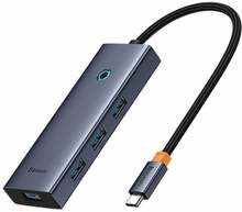 Adapter Baseus UltraJoy 6in1 USB-C to HDMI 4K 60Hz + 4xUSB 3.0 + PD, hall