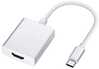 Adapter iLike HD2 USB-C to HDMI 4K, 10 cm, valge