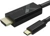 Adapter Techly USB-C to HDMI 5 m, must