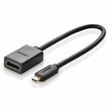 Adapter Ugreen Micro HDMI to HDMI 20134, 20 cm, must