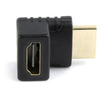 Adapter Gembird HDMI male to HDMI female A-HDMI270-FML, must, 270 kraadi