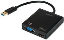 Adapter Logilink UA0234 USB 3.0 VGA/HDMI, must