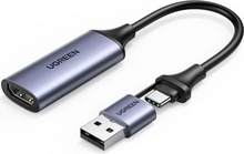 Ugreen CM489 40189 HDMI adapter (emane) - USB-A / USB-C (isane) - hall