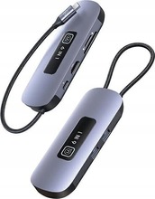 USAMS jagaja HUB 6in1 2xUSB 3.0/TF/SD/USB-C/HDMI PD100W hall SJ642HUB01 (US-SJ642)