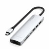 Adapter Satechi 7-in-1 USB-C Slim Multiport ST-P7SS, hõbe