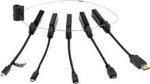Adapterite komplekt Deltaco HDMI-AR10, USB-C, must