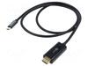 Kaabel Goobay USB-C to HDMI 4K 60 Hz 1 m, must