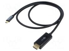 Kaabel Goobay USB-C to HDMI 4K 60 Hz 1 m, must