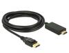 Adapterkaabel Delock Displayport 1.2 - HDMI-A 85318, 3 m, must