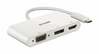 Adapter D-Link DUB-V310 3-in-1 USB-C ühendus HDMI/VGA/DisplayPort, valge