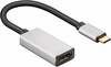 Adapter Goobay USB-C, HDMI, hõbe/must 60194