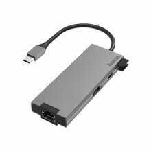 Adapter Hama USB-C 2x USB-A, HDMI, LAN, 00200109, hall