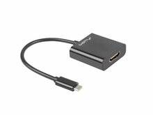 Adapter Lanberg AD-UC-HD-01 USB-C M - HDMI F, 0.15 m, must