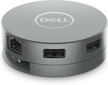 Adapter Dell 6-in-1 USB-C Multiport DA305, hõbedane