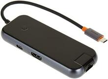 USB-C dokk Baseus AcmeJoy 6-Port, tumehall