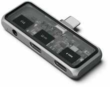 Adapter Satechi Mobile XR Hub USB-C, 100W PD, 4K60Hz, 3.5mm heli sisend/väljund, kosmosehall