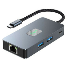 Adapter TB USB-C 7in1 HDMI USB SD/TF RJ45